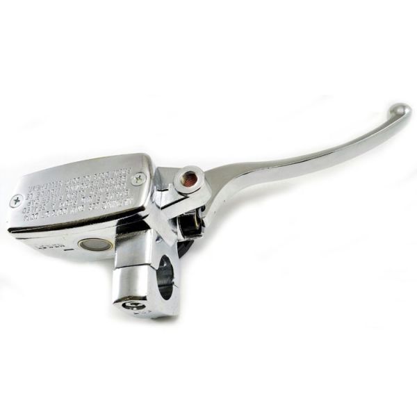 Custom Universal 25mm Handlebar Motorcycle Brake and Clutch Master Cylinder in Chrome