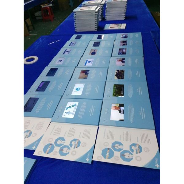 Marketing Digital Video Book Gift IPS Screen Video Memory Book For Pharmaceutical Event