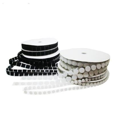 50yards/roll Die Cut adhesive Hook And Loop Dot 60%nylon For Sofa