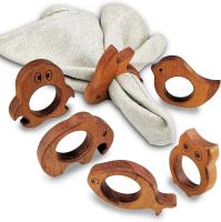 Weddings Dinner Items Table Decoration Wooden Napkin Ring For Parties Household