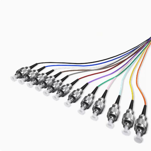 FTTH SC/LC/ST/FC Singlemode/Multi-mode 12-core Bundled Fiber Pigtail