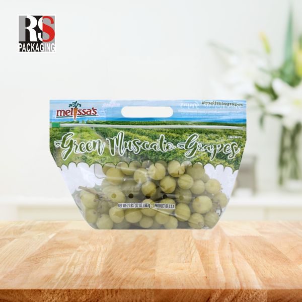 Прозрачные упаковочные пакеты для живых базилий и салата