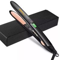 2 em 1 exposição do LCD da temperatura do PTC Heater Flat Iron Hair Straightener multi