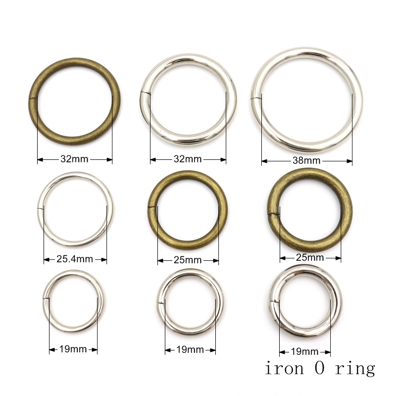 Zinc Alloy 20mm  Flat Square Metal O ring with engraving logo