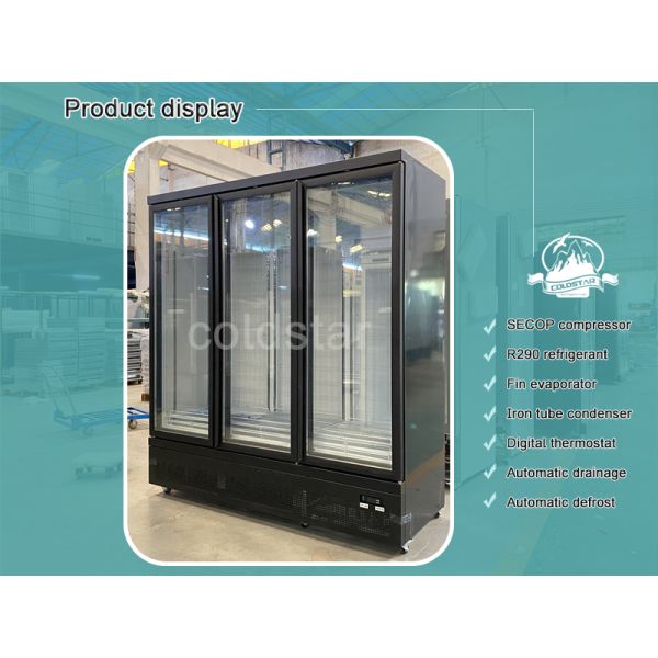 Supermarket Frozen Food 3 Doors Upright Freezer
