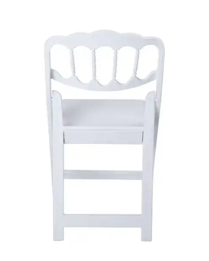 PP cushion padded White Plastic chaise napoleon Folding Chairs for Wedding Party Event