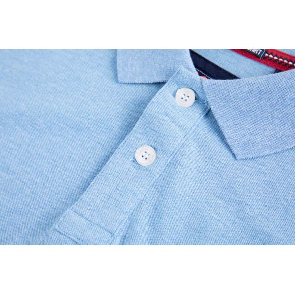 Breathable Moisture-Wicking Lightweight Classic Polo Shirt with Zip Placket for Men