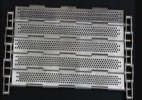 Ceinture perforée de plat d'acier inoxydable, chaîne de convoyeur de maille avec la chaîne 2062 de rouleau