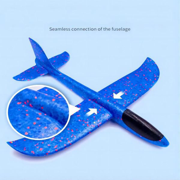 48cm Large Epp Foam Hand Thrown Airplane Toy Unisex Double Hole Whirlpool Model Glider