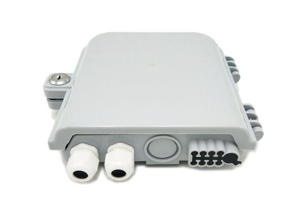 4-8core FTTH outdoor Fiber Distribution Box fiber optic termination box , Water-proof design for outdoor uses.