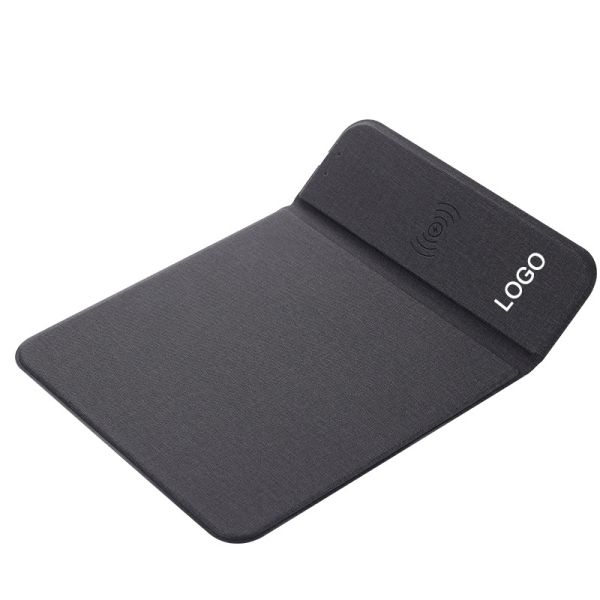 15W Power Output Wireless Charging Mousepad for Customized Logo and USB Type-C Port