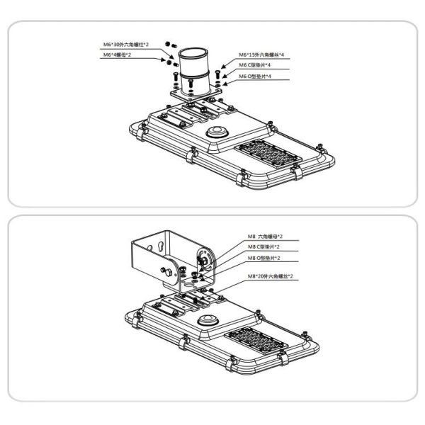 Интегрированный солнечный уличный свет уличных фонарей 30W 60W 100W Ip65 солнечный