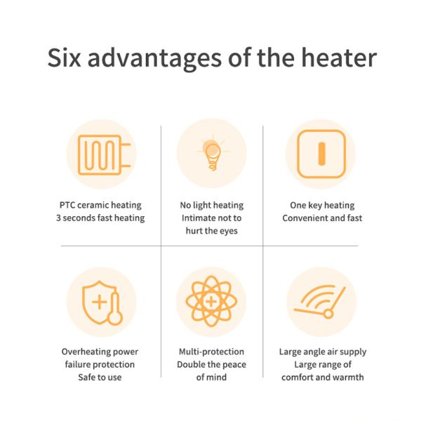 220V-240V/110V-120V PTC Ceramic Heating Fan Remote Control Touch Screen Electric Heating