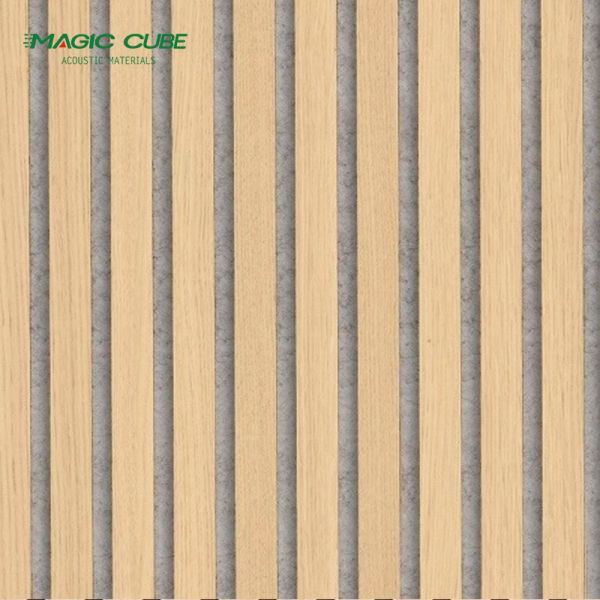 Houses Easy Cleaning Wooden Acoustic Wall Panels 3m With Black Pet Panel