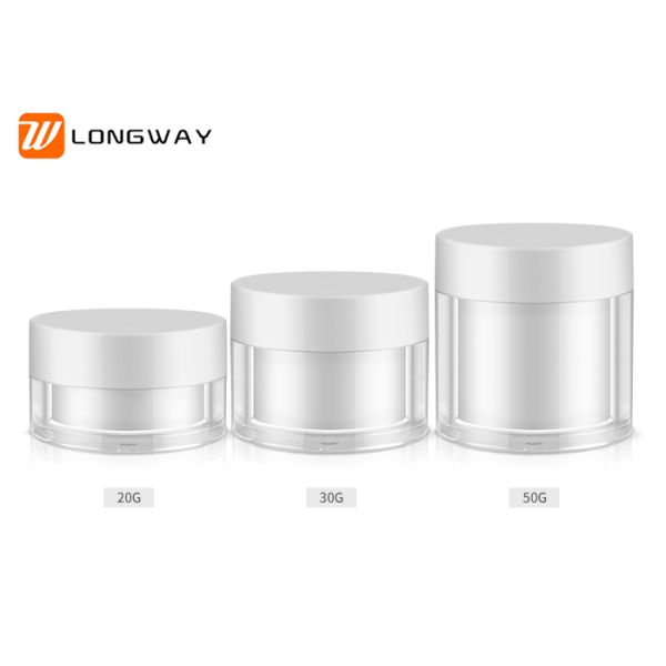 Customized Color Airless Lotion Bottle / Cosmetic Cream Jar 20g 30g 50g