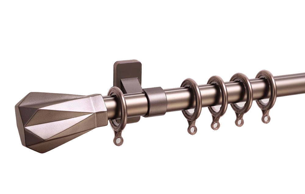 0.5mm 0.6mm Metal Bracket Adjustable Double Pipe Curtain Pole