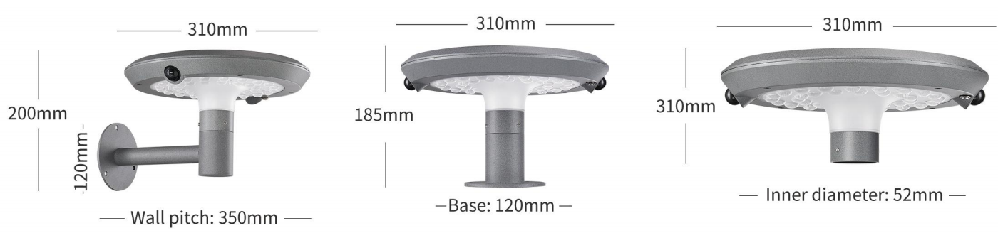 Фабричная цена Внешний садовый свет светодиодный солнечный уличный свет солнечный стенный свет алюминиевый 5 лет гарантия для садового освещения