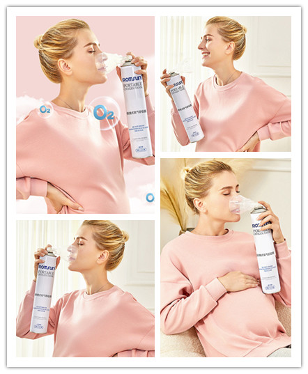 Tinplate 1000Ml Personal Oxygen Inhalers Portable Oxygen Cylinder For Travel