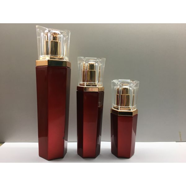 Роскошная прозрачная сливк разливает Skincare по бутылкам упаковывая/стеклянное косметическое сторону бутылки 6