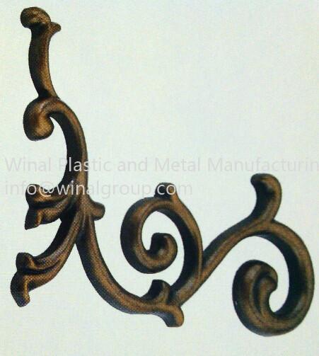 Dia10mm*3mm metal flower shaped tags for apparel & bags,aluminum alloy,can OEM per drawing