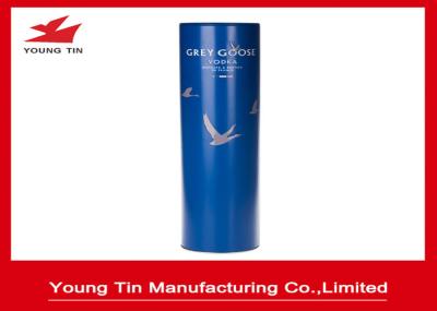 Cylinder Tinplate Metal Wine Bottle Packaging Wine Tins With Custom Printing