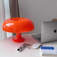 Iluminação de decoração de cogumelos LED Lâmpada de mesa de cogumelos branco laranja