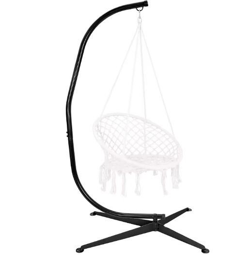 Modern Hanging Hammock Swing Chair 21.5kg Easy Assembly Metal Frame
