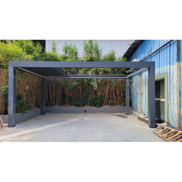 New technology outdoor motorized retractable pergola