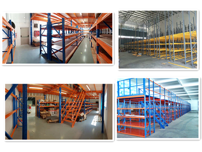 Shipping Mall Heavy Duty Storage Racks , Industrial Storage Mezzanine Floor