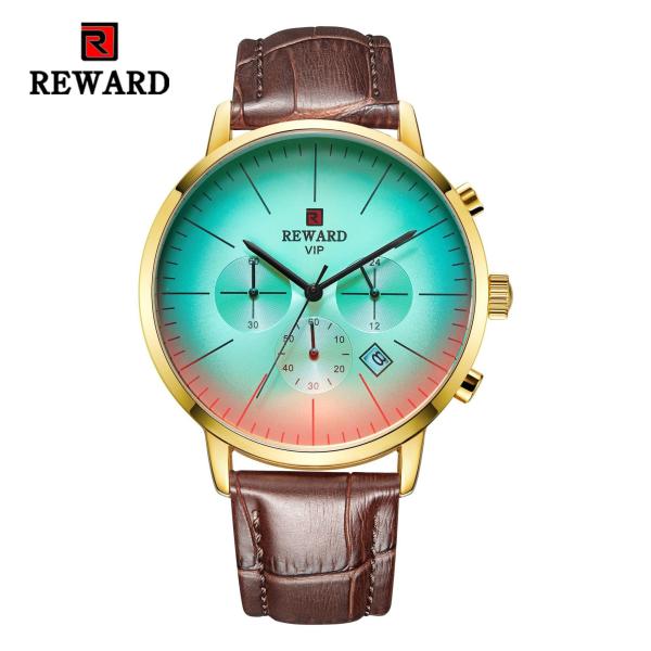 Chinese wholeasale 45mm big dial black leather strap mens metal watches