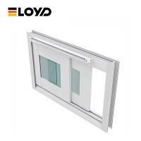 Fenêtres en aluminium blanc commercial avec fenêtre coulissante en PVC