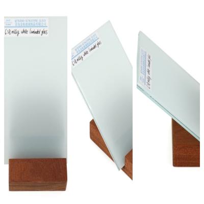3+3mm Vidro laminado branco-lácteo grau A CE AS/NZS 2208 Certificado SGS