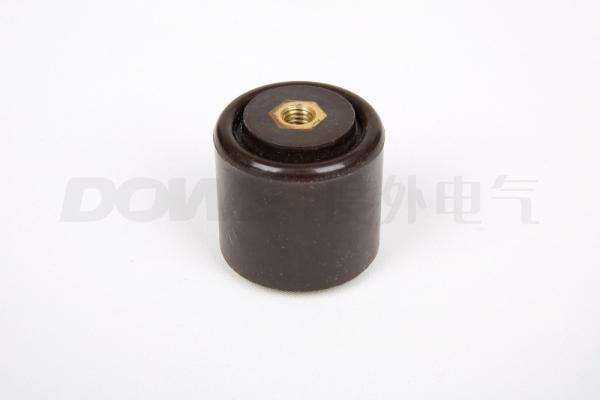 30*30 m6 BUSBAR INSULATOR black support insulator round brass insert insulator