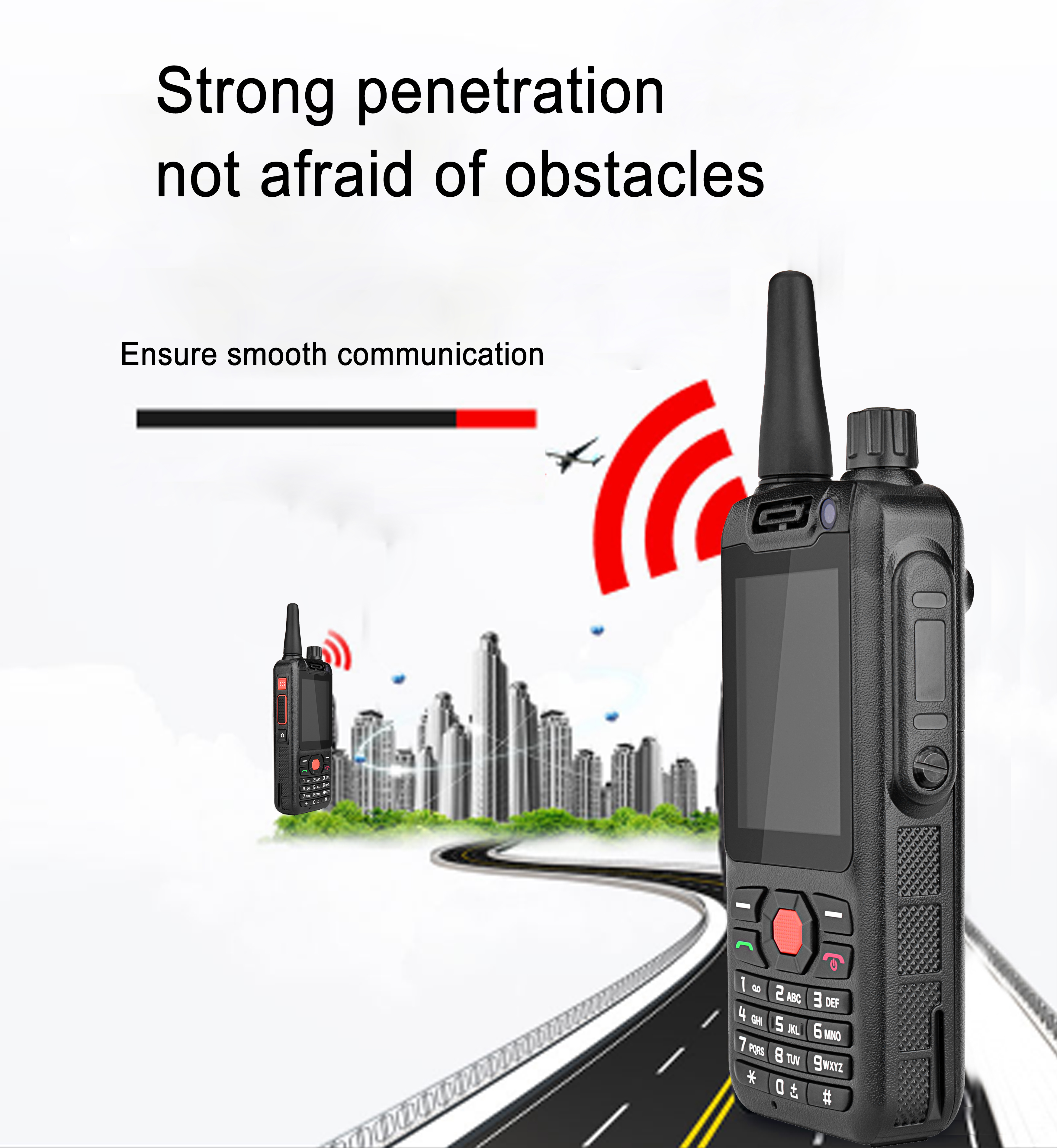 Звуковое кино 3500mAh Walkie радио POC андроида 7,1 LTE двухстороннее со шлемофоном BT
