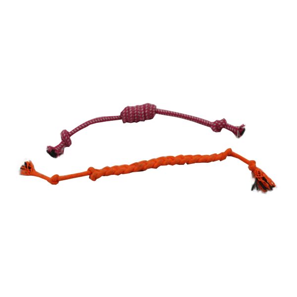 Tough Durable Pet Toys Set Interactive Chew Toy Natural Pet Cotton Rope 30cm