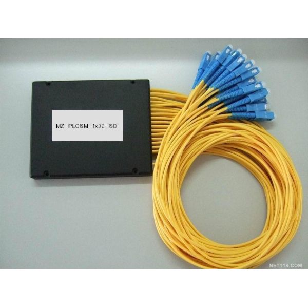 1 × 32 PLC Fiber Optic Splitterr, SC / PC connector, 3.0mm cable for Fiber to the home