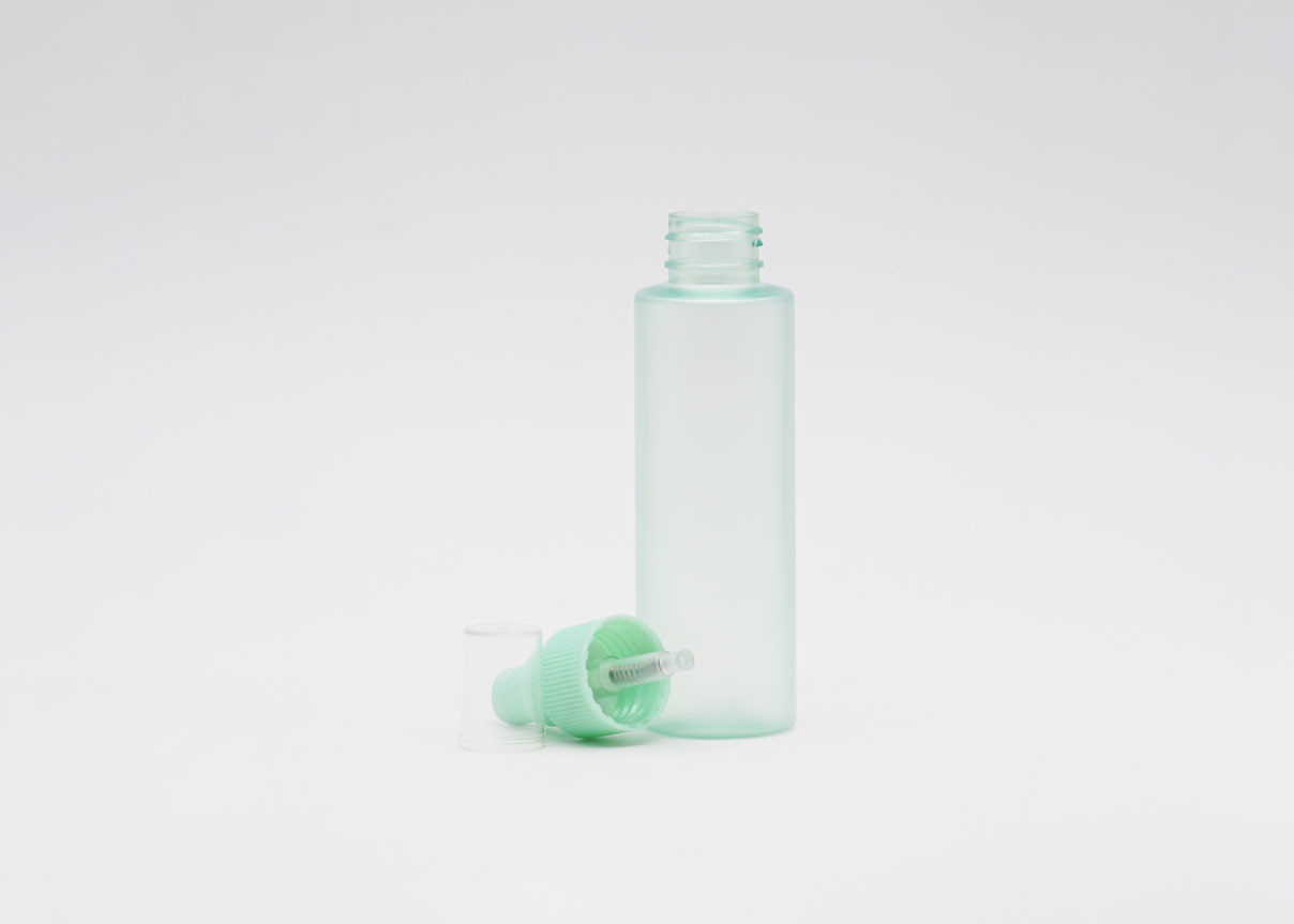 Бутылка прозрачной пластмассы с любимцем насоса 60ml 100ml брызг