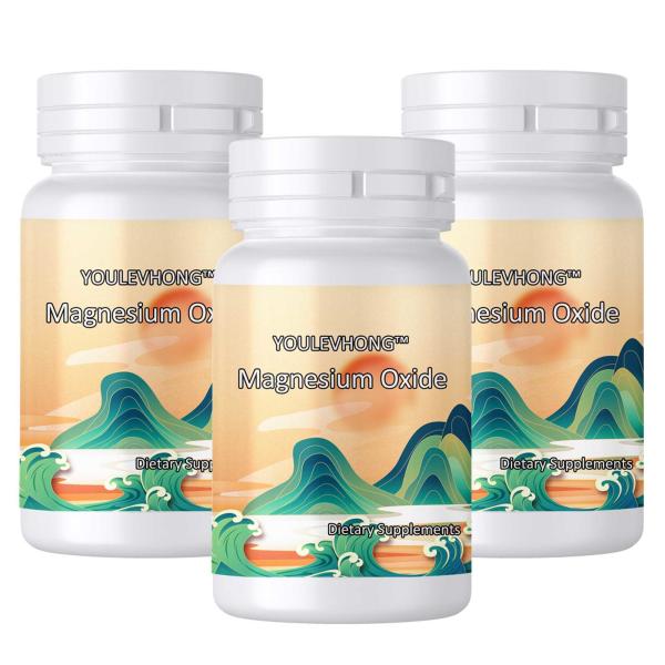 Non-GMO Magnesium Oxide 400mg Dairy-Free Stress Reliever Energy Supplement for Women