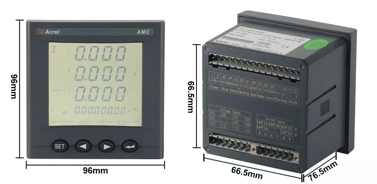 Умное устройство сбора и мониторинга электроэнергии серии Acrel AMC96L-E4 энергомер с хранилищем данных