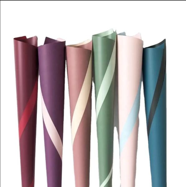 58CM * 58CM Customized Waterproof Wrapping Paper Gift Box Packaging for Fresh Flower