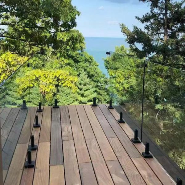Building  Glass Balcony Railing Tempered Glass Railing System