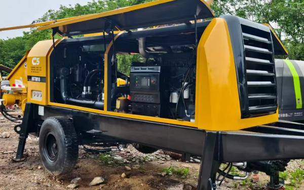 2017 Sany 8018 Diesel Trailer Mounted Concrete Pump