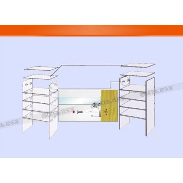 Zinc Alloy and PVC Glass Clamp Bracket Holder for Flat Glass Railing Shelf Accessory