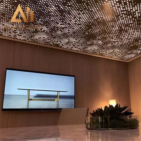 Aluminum Modern Perforated Metal Drop Ceiling Panels