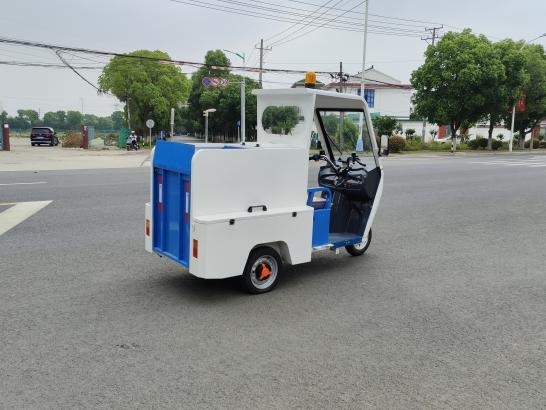 240L Micro Electric Three Wheeled Cleaning Car Special Electric Cleaning Tricycle