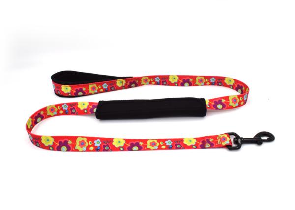 Green / Red Easy Close Nylon Dog Leash , Durable Small / Large Dog Leash