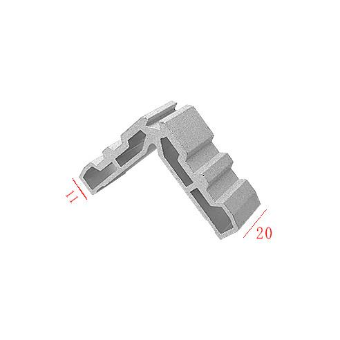 Connexion commune de coin de fenêtre de profil en aluminium personnalisé