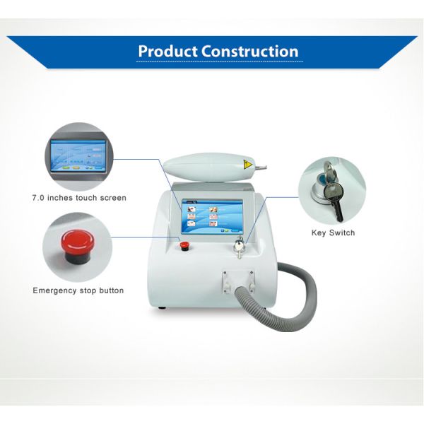 Prix usine à commutation de Q chaud de machine de beauté de laser de retrait de tatouage de ND Yag