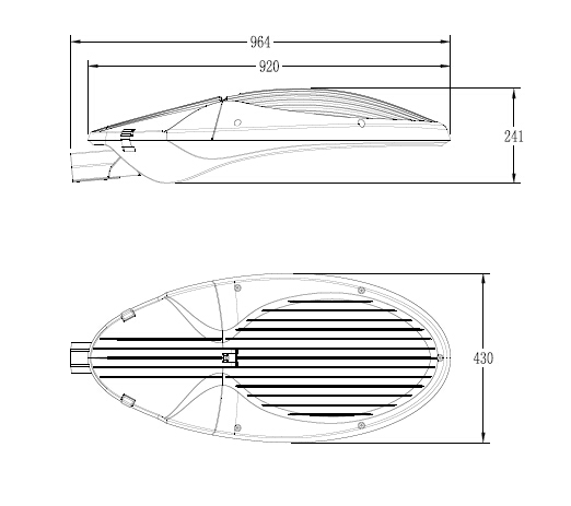 AC 85-305V 50/60Hz Рабочее напряжение 100W/80W светодиодный парковочный свет для наружного освещения