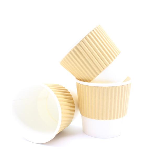 Varnishing Hot Coffee Cups Disposable Paper  Custom Disposable Coffee Cups